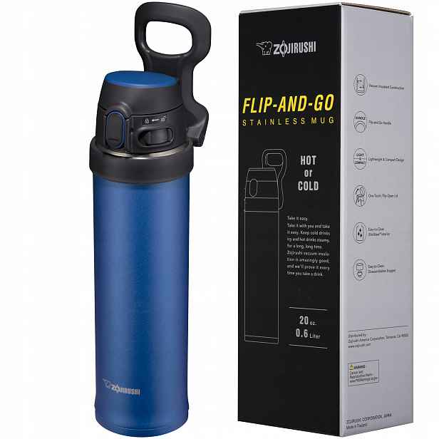 Termohrnek Zojirushi QAF60-AK 0,6L modrý na nápoje