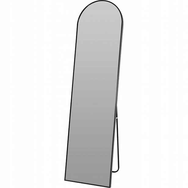 Volně stojící zrcadlo, 150 cm, černá
