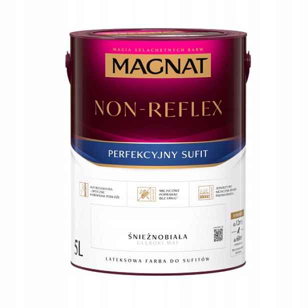Magnat Non-reflex 5L Latexová Barva Bílá Sněhově Bílá