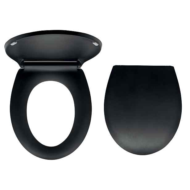 Novaservis WC SEDÁTKO, DUROPLAST ČERNÁ MATNÁ, PANTY TVRZENÝ PLAST (WC/BLACK)