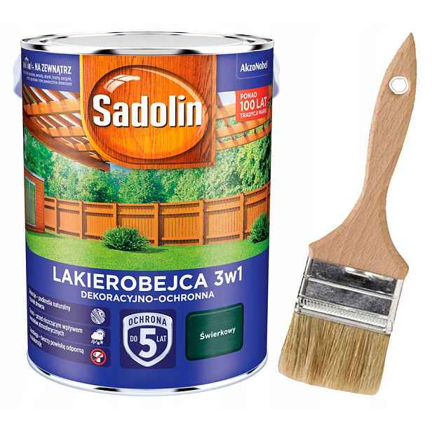 Sadolin Lakovna na dřevo 3v1 5L Smrková