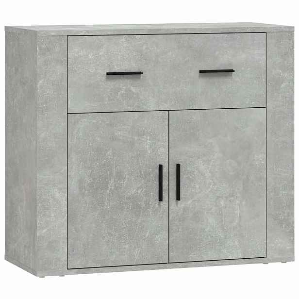 vidaXL Příborník betonově šedý 80x33x70 cm kompozitní dřevo