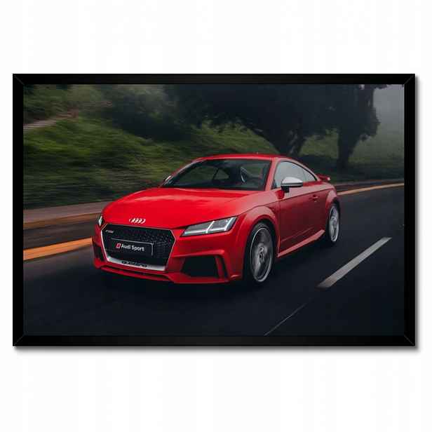 Plakáty v rámu 60x40 Červené Audi Auto