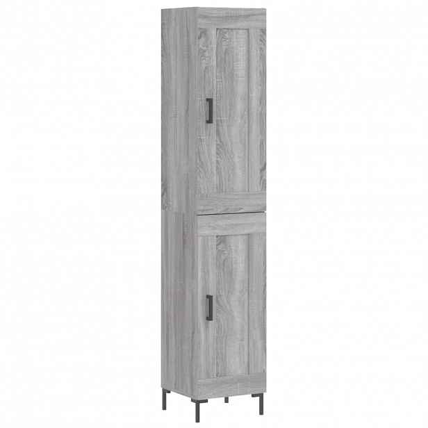 vidaXL Skříň highboard šedá sonoma 34,5 x 34 x 180 cm kompozitní dřevo