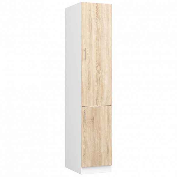 RAUMHIRSCH FURNITURE VYSOKÁ SKŘÍŇ Bílá, dub Sonoma 205/40/55