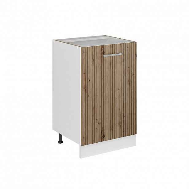 Vicco SPODNÍ SKŘÍŇKA KUCHYŇSKÉ LINKY R-Line, Řemeslný dub/Bílá, 50 cm bez pracovní desky