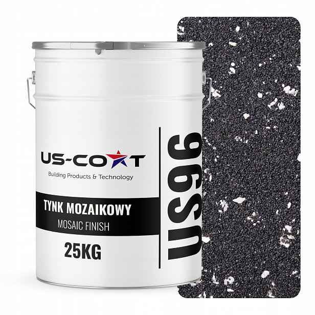 Mozaiková Omítka Mozaika 25 Kg Černá Se Stříbrnou Slídou M52 Ozdobná Pryskyřičná