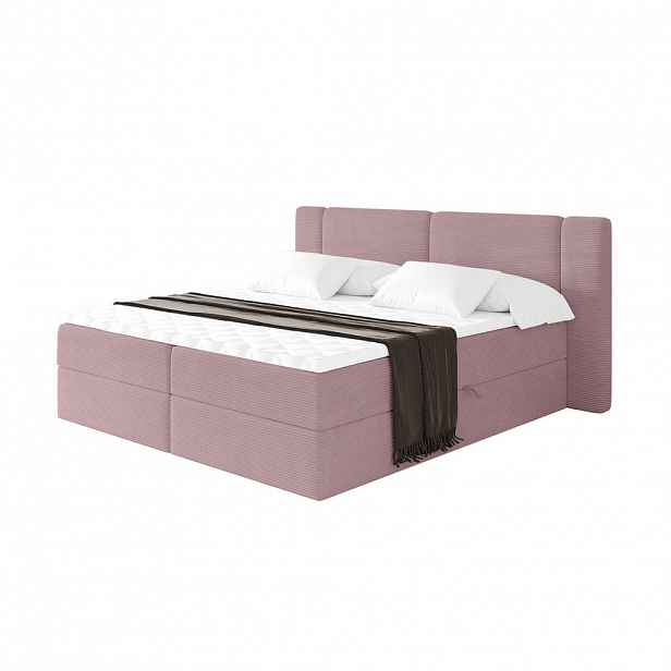 ALTDECOR POSTEL boxspring s matrací H3 - EVON - 160x200 cm Růžová