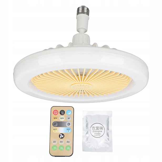 Lampa Stropní Ventilátor Lustr Větrák Led Lampa S Větrákem 30W Dálkový Ovladač