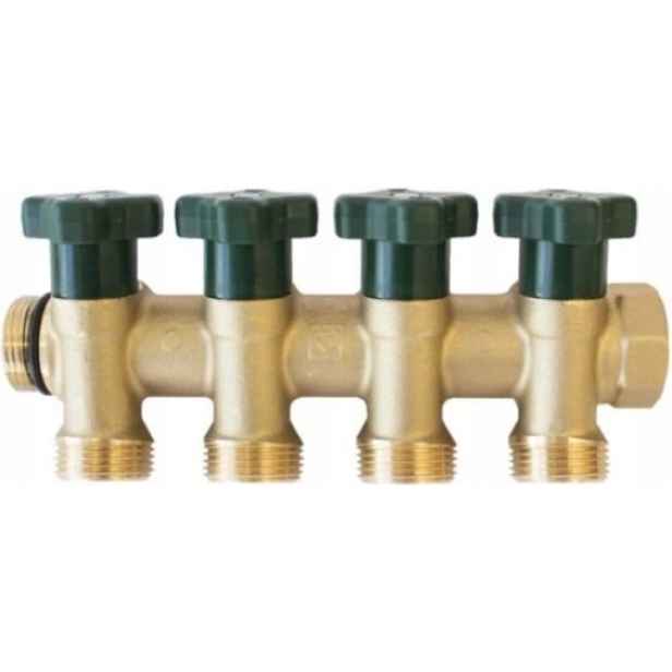 Rozdělovač pitné vody 4 sekce Herz 3/4" PN10 T-Less