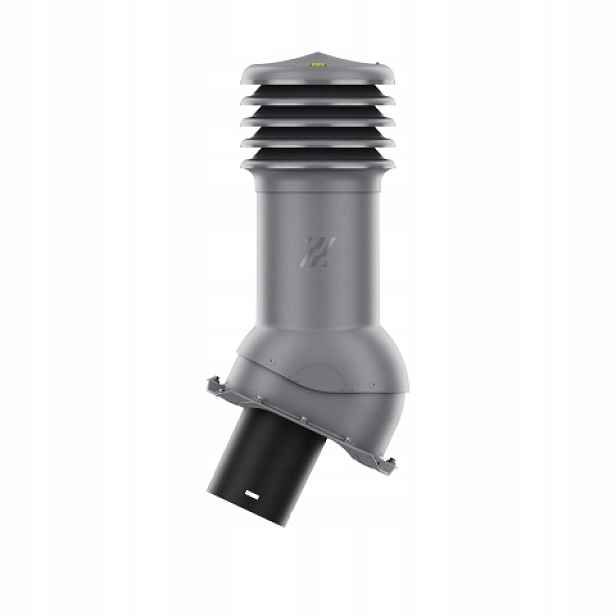 Větrací komín HiVent nezateplený, průměr 125 mm Grafit