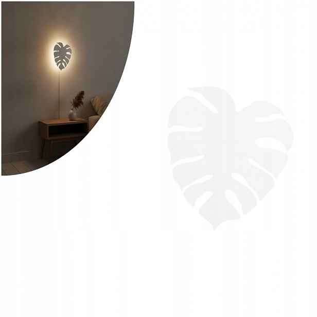 Nástěnné svítidlo bílé Monstera XL s moderním akcentem nad zrcadlem Tk Lighting