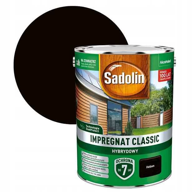 Sadolin Classic Impregnát na dřevo 4,5L Heban