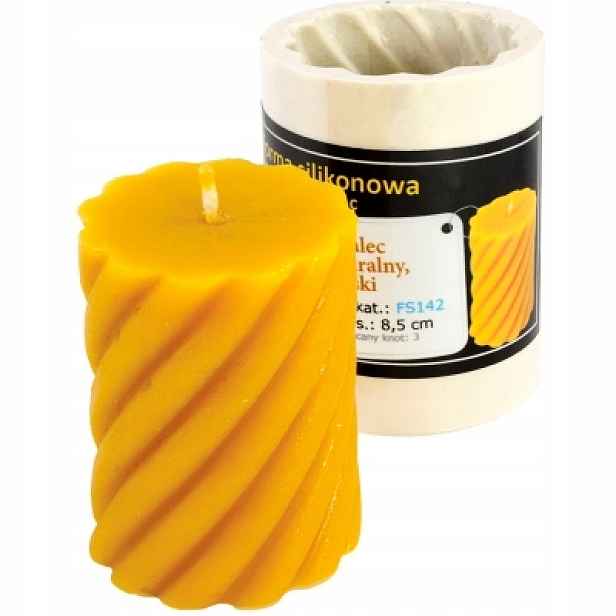 Silikonová Forma Spirálový Válec 8,5 cm vosk