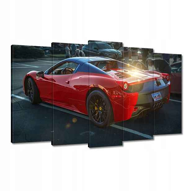 Obrazy 100x60 Červené Ferrari