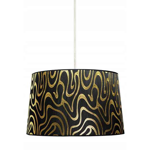 Černo-zlatá závěsná lampa E27 Tiger Candellux