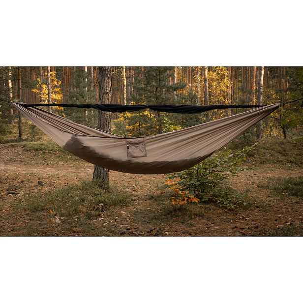 Houpací síť V2 long s moskytiérou double zip Desert TigerWood Poland