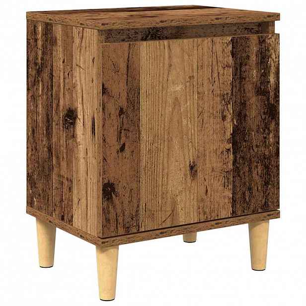 vidaXL Noční skříňka Staré dřevo 40 x 30 x 50 cm Kompozitní dřevo