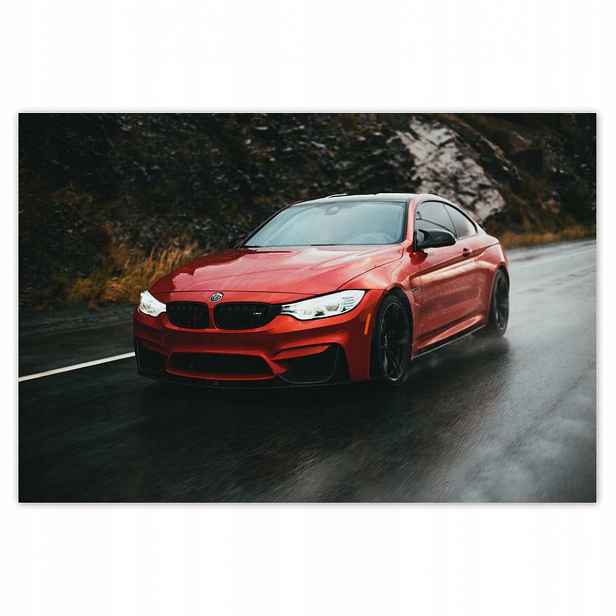 Plakáty 185x125 Červené Bmw Auto