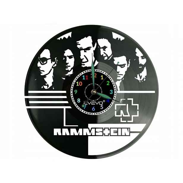 Rammstein Dárek Originální dekorace do domu Hodiny z vinylové desky