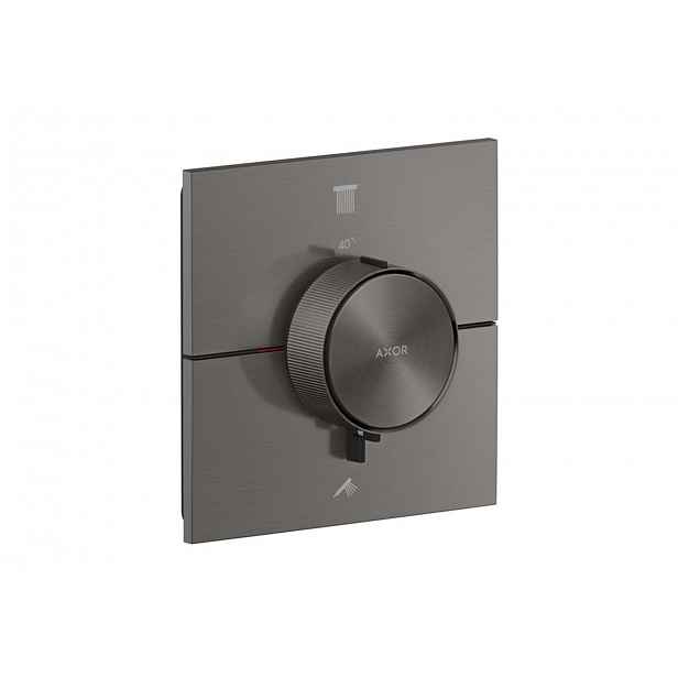 Axor ShowerSelect ID - Termostatická baterie pod omítku, pro 2 spotřebiče, kartáčovaný černý chrom 36752340