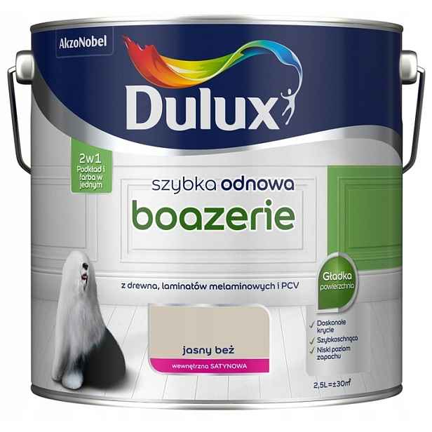 Dulux Rychlá Obnova Obložení 2,5L Světlý Béžový Satén 2V1 Barva Podklad
