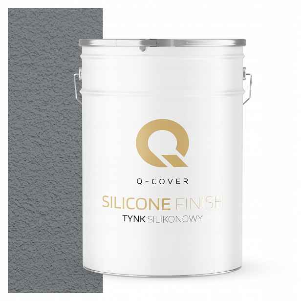 Fasádní Silikonová Omítka Šedomodrá Tmavá F255 25KG Granulace 2.0mm
