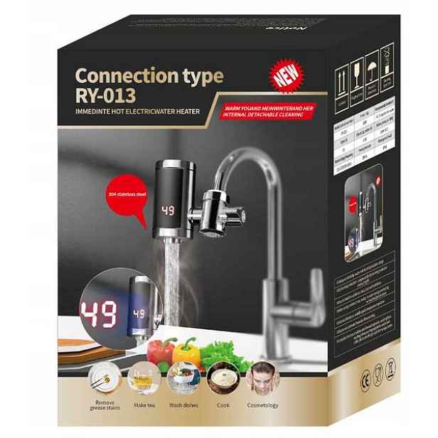 Verk 07406 Elektrický průtokový ohřívač vody, Led displej, 3000 W