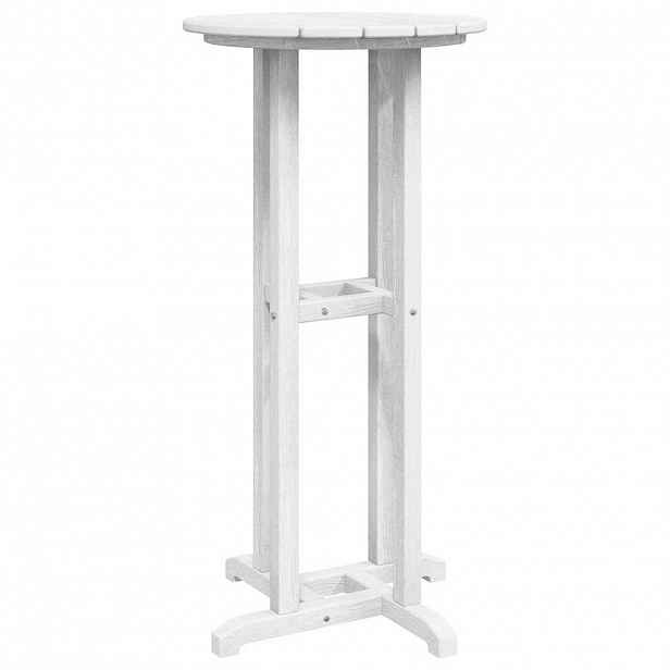 vidaXL Barový stůl Bílá 55 x 55 x 107 cm Polyethylen