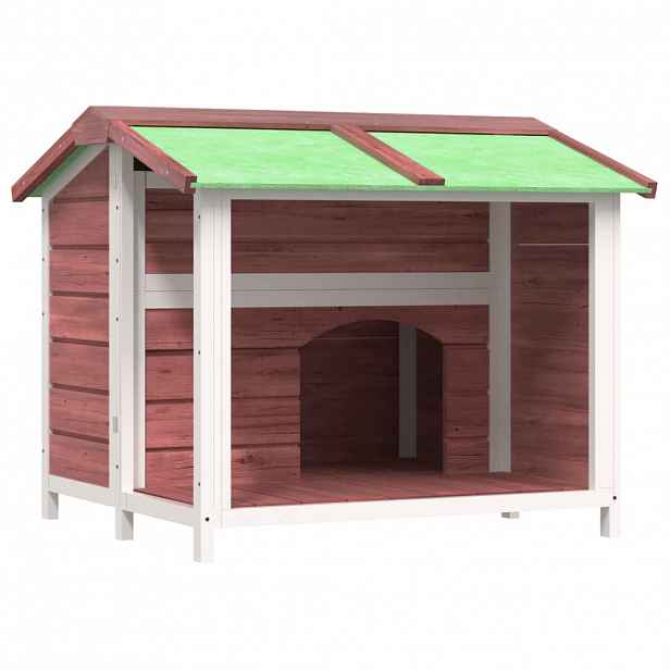 vidaXL Psí bouda moka 96 x 87 x 80,5 cm masivní borové dřevo