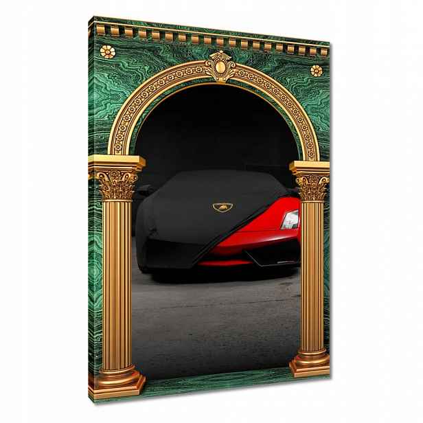 Obraz 80x120 Červené auto