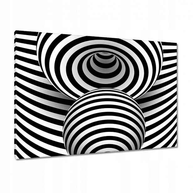 Obrazy 100x70 Abstrackja černobílá