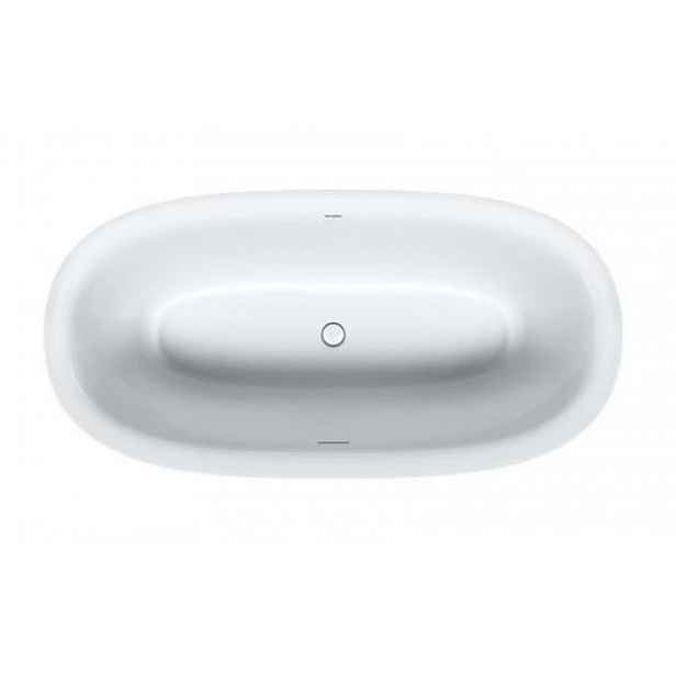 Duravit White Tulip - Volně stojící vana, 160x80 cm, ClickClack, bílá 700468000000000