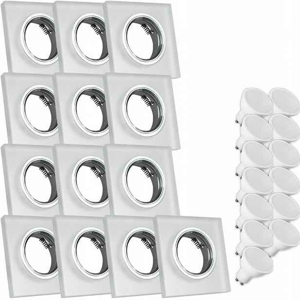 13X Skleněná Lampa Moderní Svítidlo Čtverec Silné Sklo Led Žárovka 1.5 W