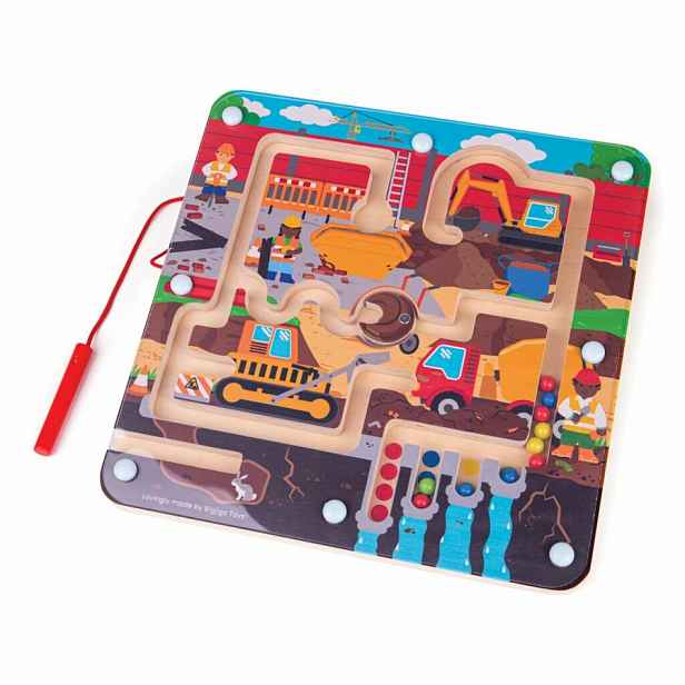 Bigjigs Toys Magnetické bludiště Staveniště