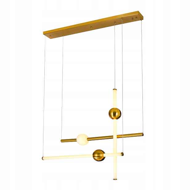 Halling Závěsná lampa Zlatá Moderní Podélná Led 45W 3000K 3207lm IP20