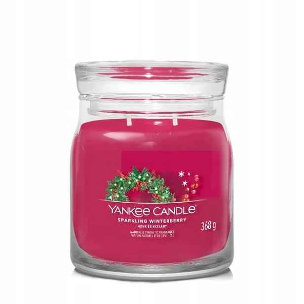 Střední svíčka Signature Sparkling Winterberry Yankee Candle