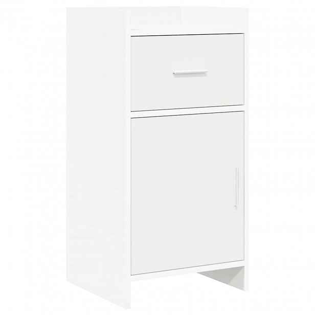vidaXL Servírovací skříň Bílá 40 x 36 x 80 cm Kompozitní dřevo
