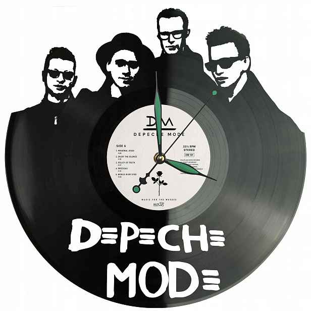 Depeche Mode Nástěnné hodiny Vinylová deska Dárek pro fanouška