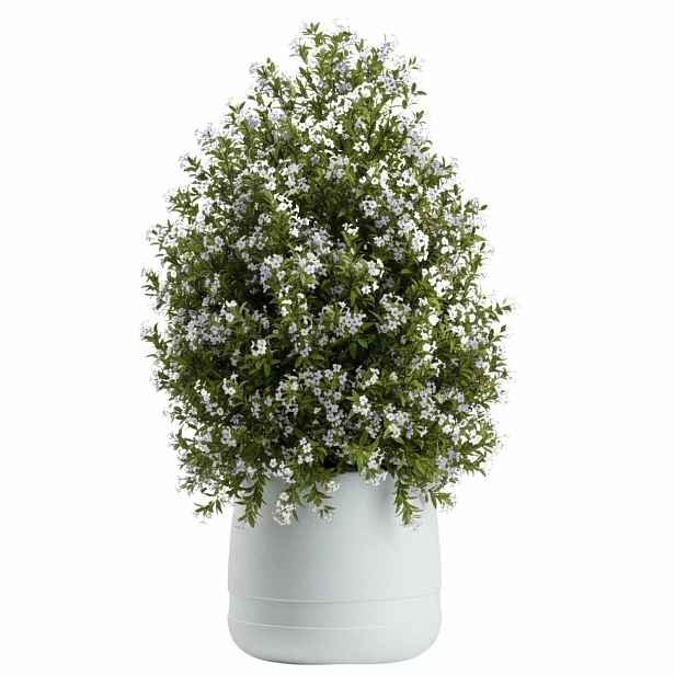 HowHomely Květináč LUNA Vase 42 cm bílý