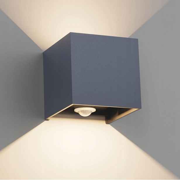 2x Led nástěnná lampa s pohybovým senzorem Vnitřní venkovní 12W
