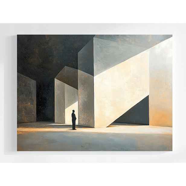 Obraz Na Plátně Canvas Abstrakce Člověk Samota Prázdné Světlo 80x60