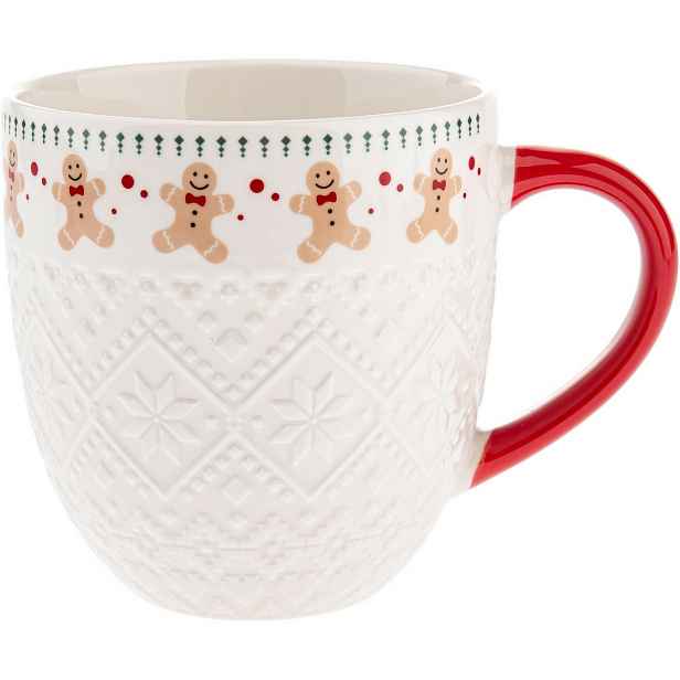 Porcelánový hrnek Pletený perníček 630 ml