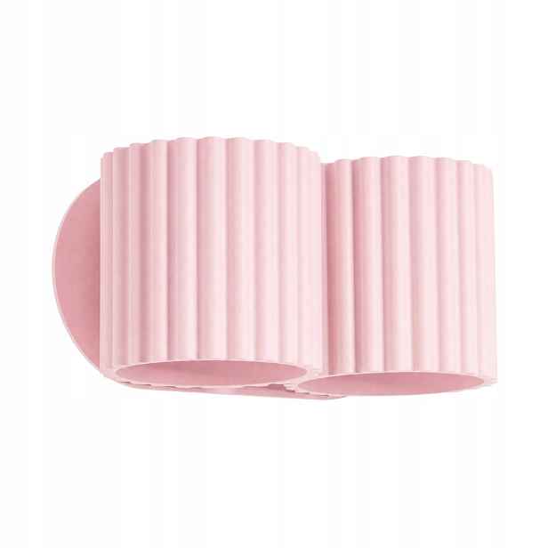 Sollux Lighting nástěnné svítidlo Aura růžové rýhované 2xG9 max 8W