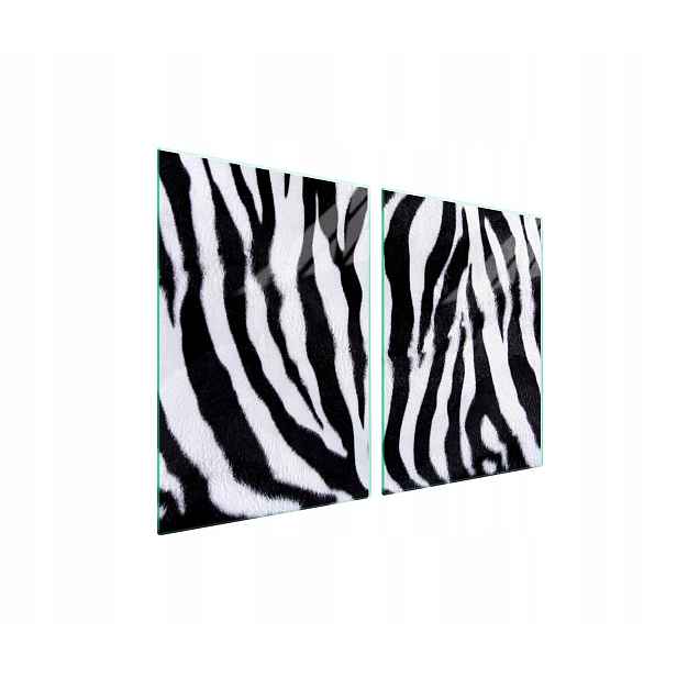 7v1 skleněná ochranná deska na sporák 2x45x52 Zebra