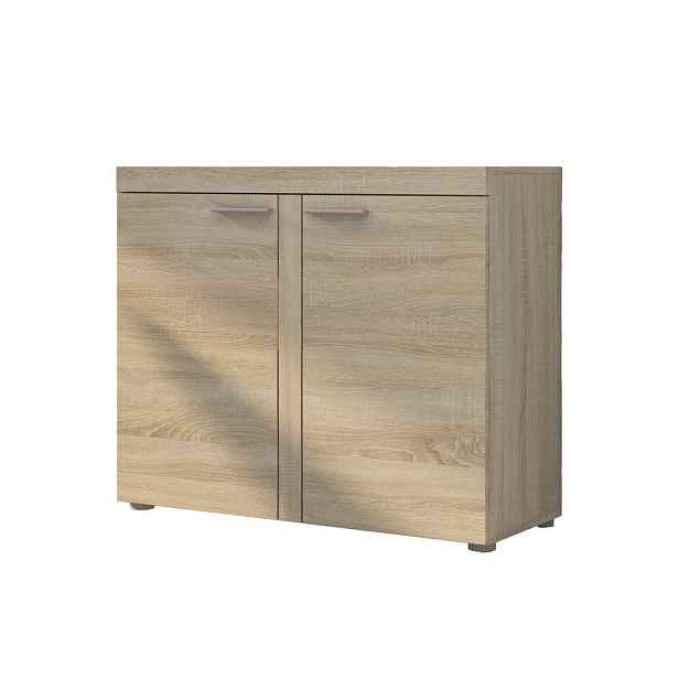 MASSENO KOMODA RITMO, 97x40x82 cm s 2 dvířky, dub Sonoma