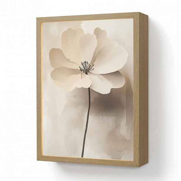 OnlyWow NÁSTĚNNÁ LAMPA S AKUMULÁTOREM Květina - béžová - barva - stín 30x40 cm