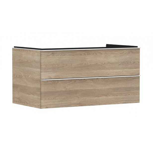 Skříňka pod umyvadlo pod desku Hansgrohe Xelu Q 98x49,5x55 cm přírodní dub 54080700