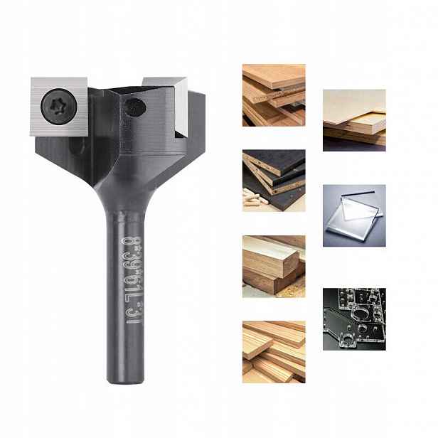 8mm destičky 4 zuby 38mm hoblovací Zarovnávací Fréza stopka 8mm*38,1*60L*4T