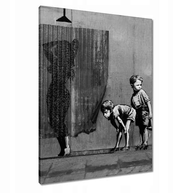 Obrazy 60x80 Banksy Laska Sprcha